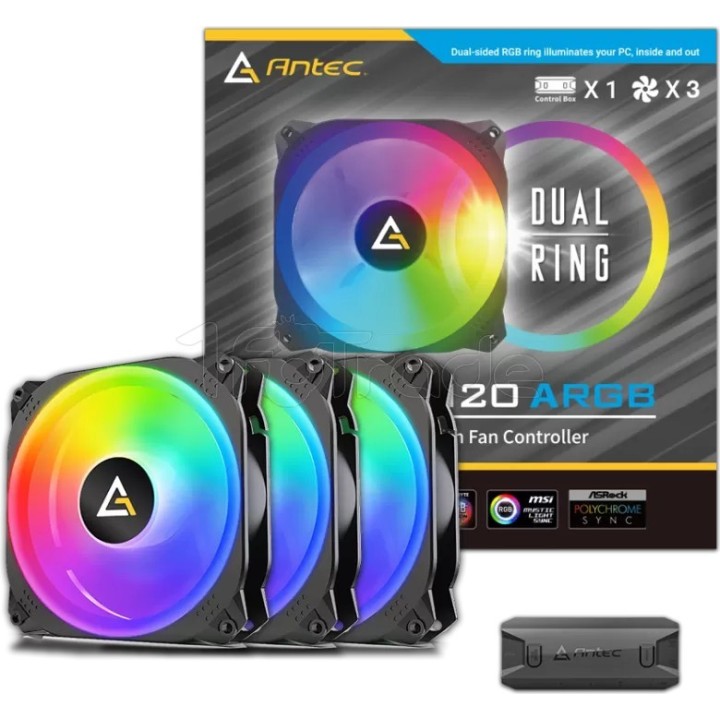 Lot de 3 Ventilateurs de boîtier Antec Prizm X 120 | Ordiland