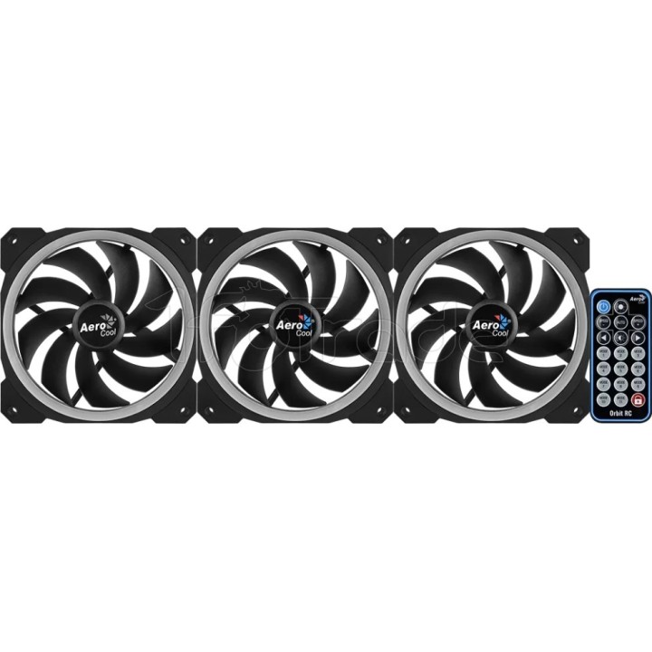 Lot de 3 Ventilateurs de boîtier AeroCool Orbit RC | Ordiland
