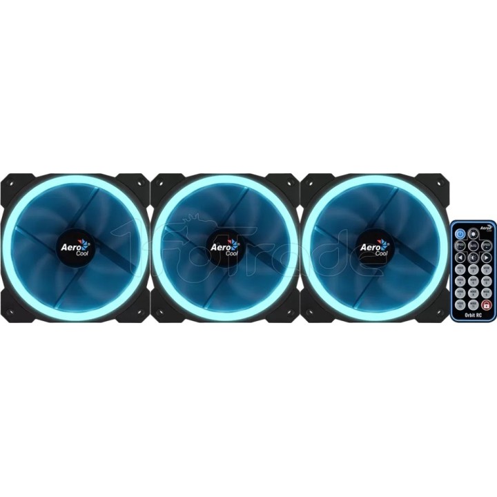 Lot de 3 Ventilateurs de boîtier AeroCool Orbit RC | Ordiland