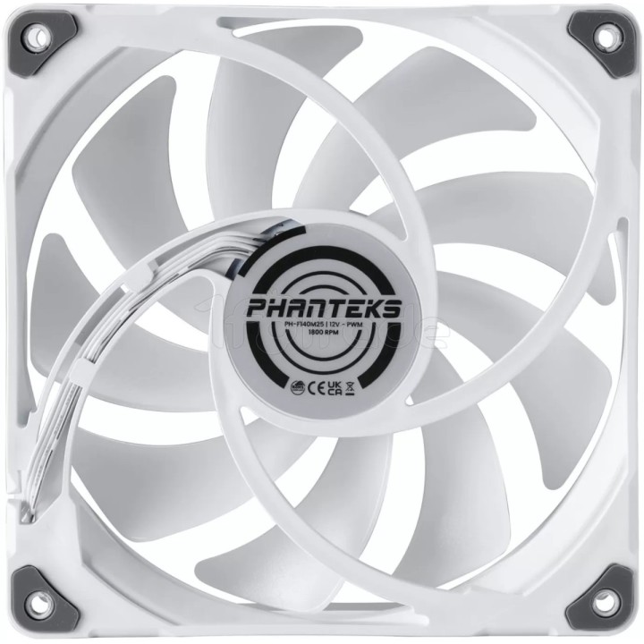 Ventilateur de boîtier Phanteks M25 RGB - 14cm (Blanc) | Ordiland