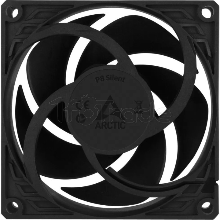Ventilateur de boîtier Arctic P8 Silent - 8cm (Noir) | Ordiland