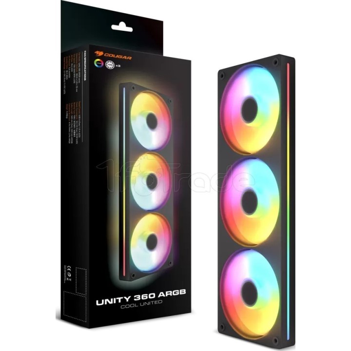 Triple Ventilateur de boîtier Cougar Unity RGB | Ordiland