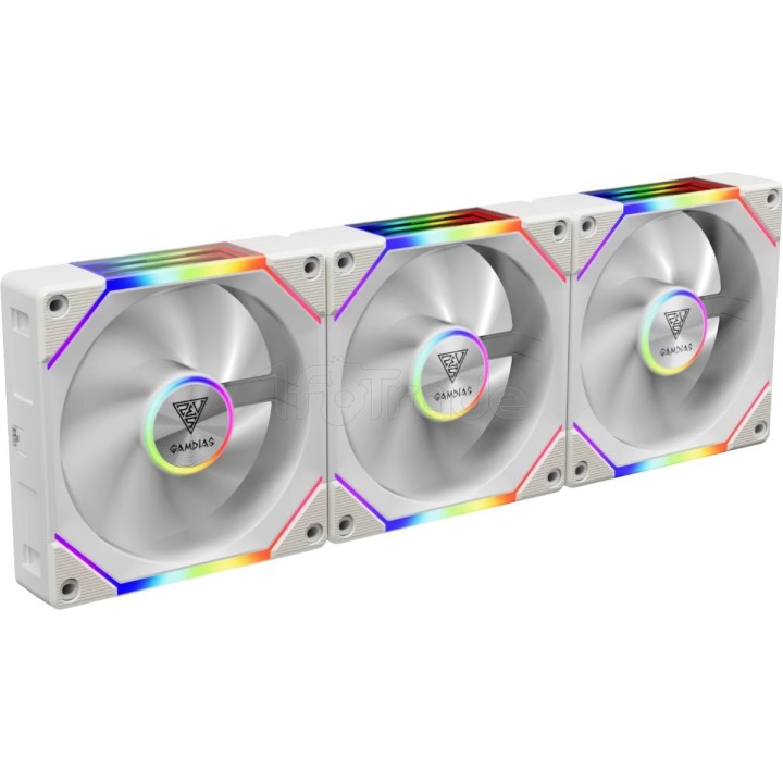 Lot de 3 Ventilateurs de boîtier Gamdias Aeolus P2 RGB | Ordiland