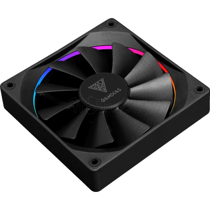 Ventilateur de boîtier Gamdias Aeolus M3 RGB 12cm | Ordiland