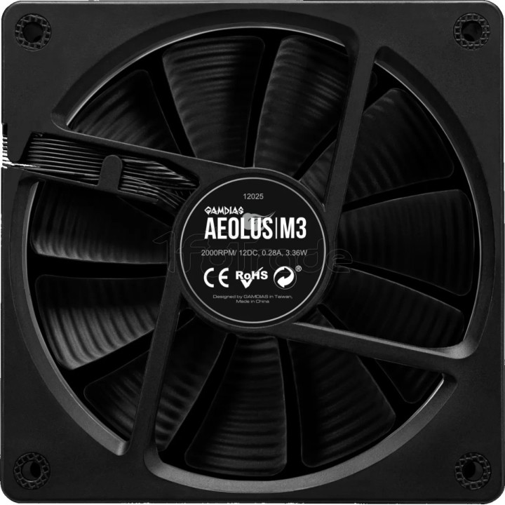 Ventilateur de boîtier Gamdias Aeolus M3 RGB 12cm | Ordiland