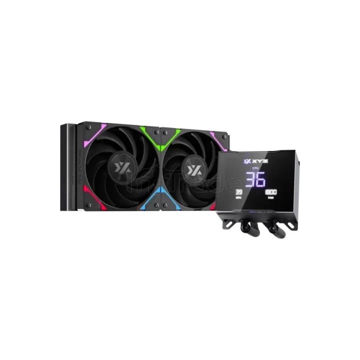 Kit Watercooling AIO XYZ Hydrotemp RGB - 240mm (Noir) | Ordiland