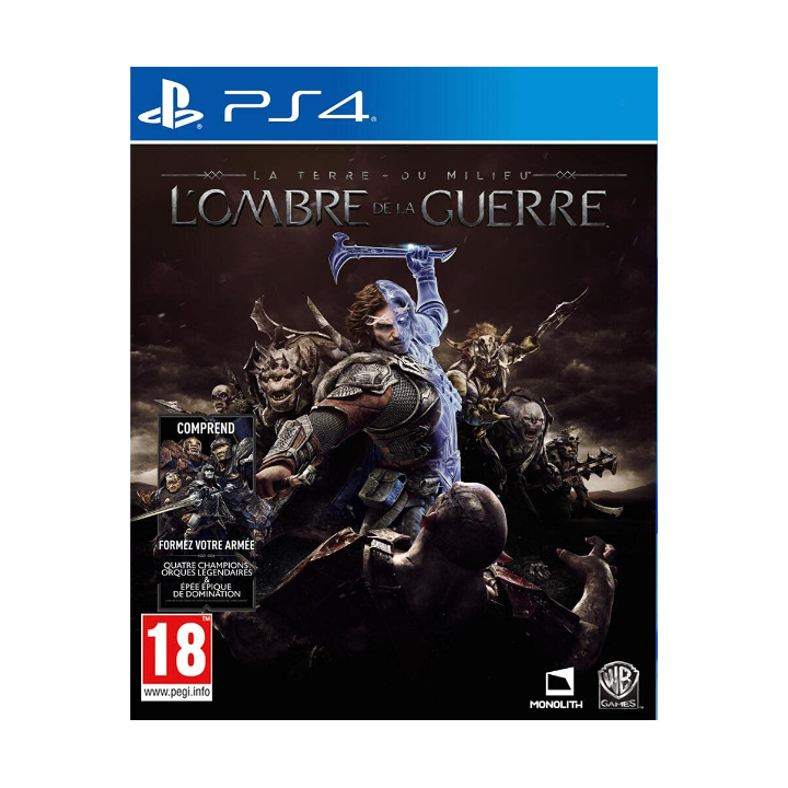 Jeux PS4 : L'Ombre de la Guerre - Occasion | Ordiland
