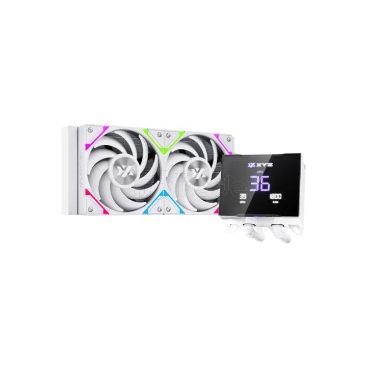 Kit Watercooling AIO XYZ Hydrotemp RGB - 240mm (Blanc) | Ordiland