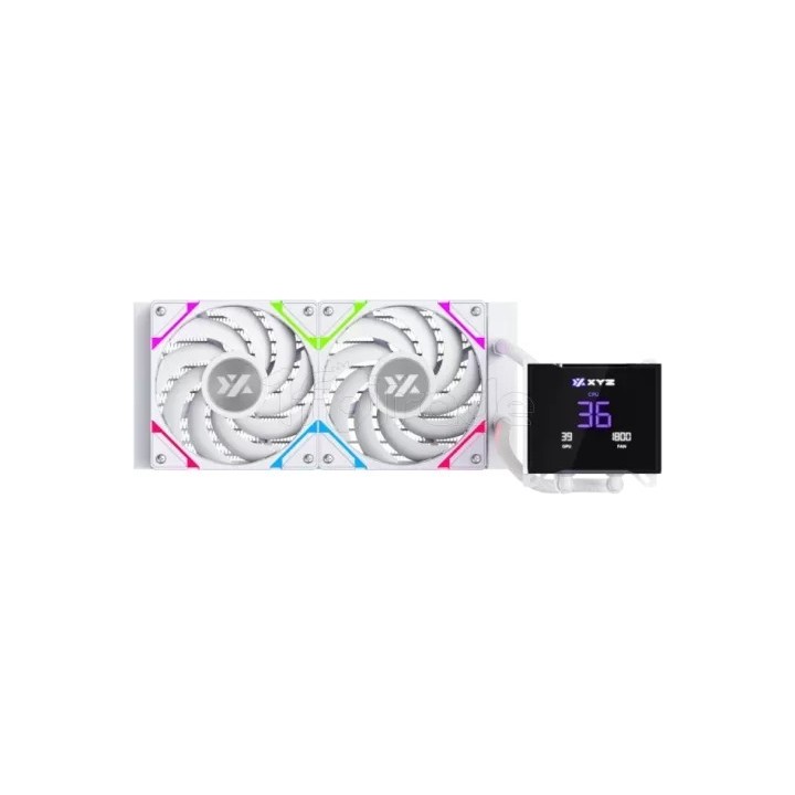 Kit Watercooling AIO XYZ Hydrotemp RGB - 240mm (Blanc) | Ordiland