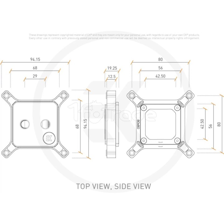 Waterblock CPU Ekwb EK-Quantum Magnitude Intel 20xx | Ordiland
