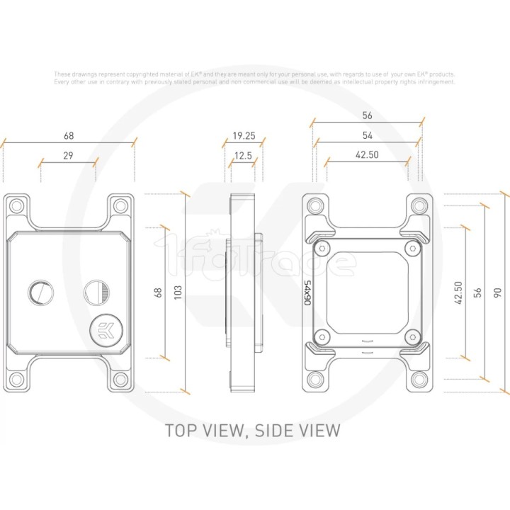 Waterblock CPU Ekwb EK-Quantum Magnitude AM4 (Argent) | Ordiland