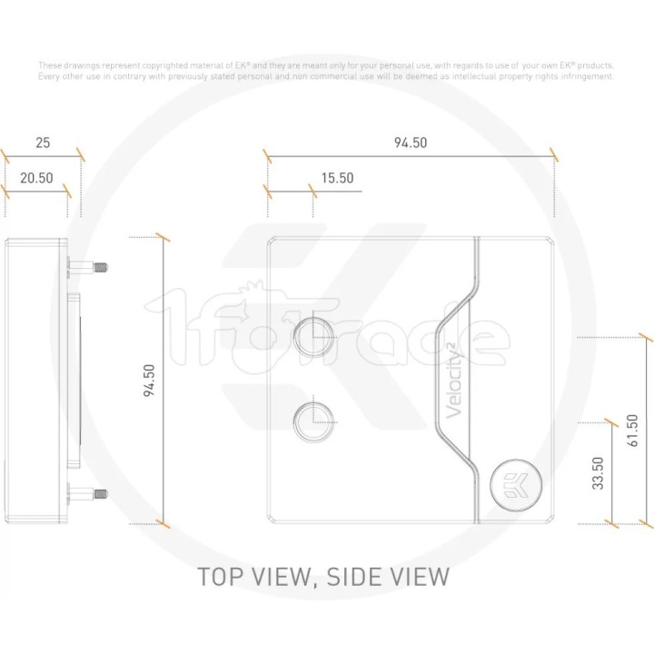 Waterblock CPU Ekwb EK-Quantum Velocity² 1200 RGB | Ordiland