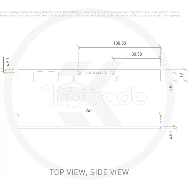 Plaque latérale Waterblock GPU Ekwb EK-Quantum | Ordiland