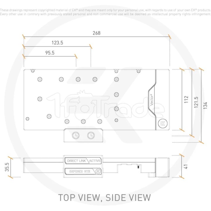 Plaque arrière Waterblock GPU Ekwb EK-Quantum Vector² | Ordiland