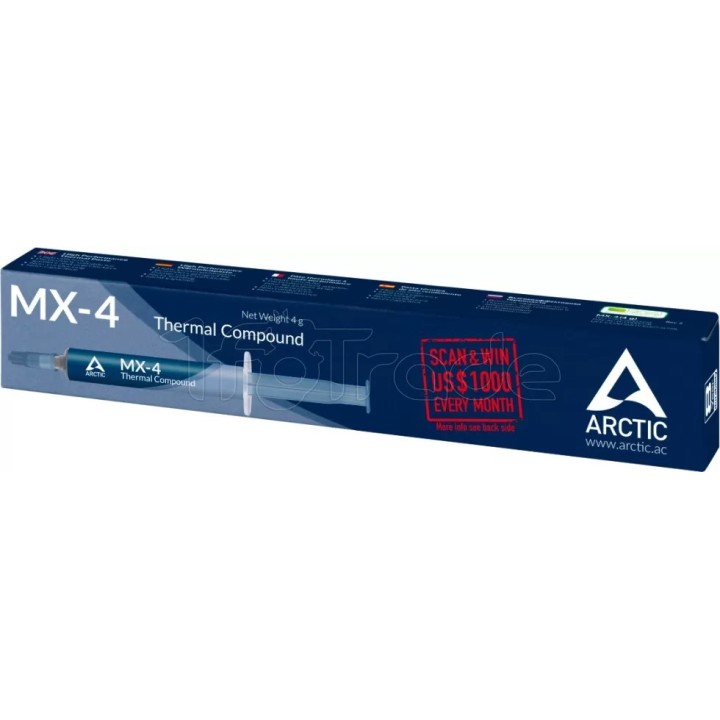 Pâte thermique Arctic MX-4 - 4g | Ordiland