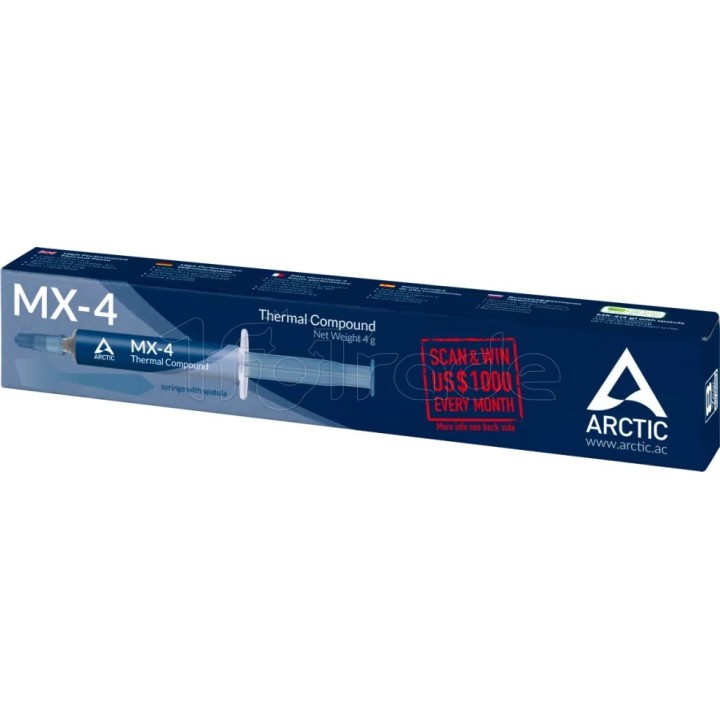 Pâte thermique Arctic MX-4 avec spatule - 4g | Ordiland