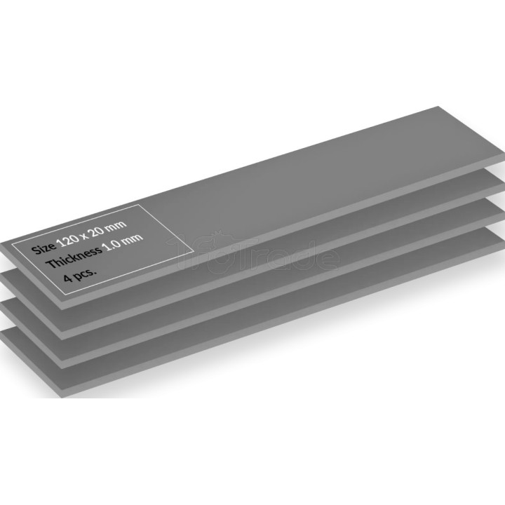 Lot de 4 Pads thermiques Arctic TP-4 120x20x1mm (Gris) | Ordiland
