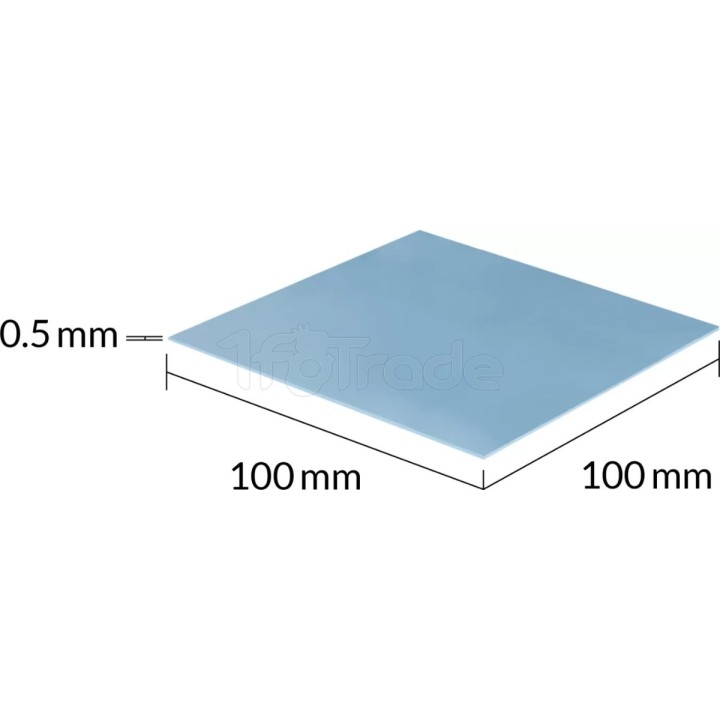 Pad thermique Arctic TP-3 100x100x0,5mm (Bleu) | Ordiland