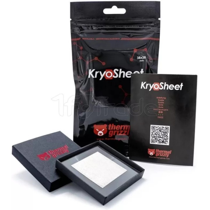 Pad Thermique Thermal Grizzly KryoSheet 38x38x0,2 mm | Ordiland