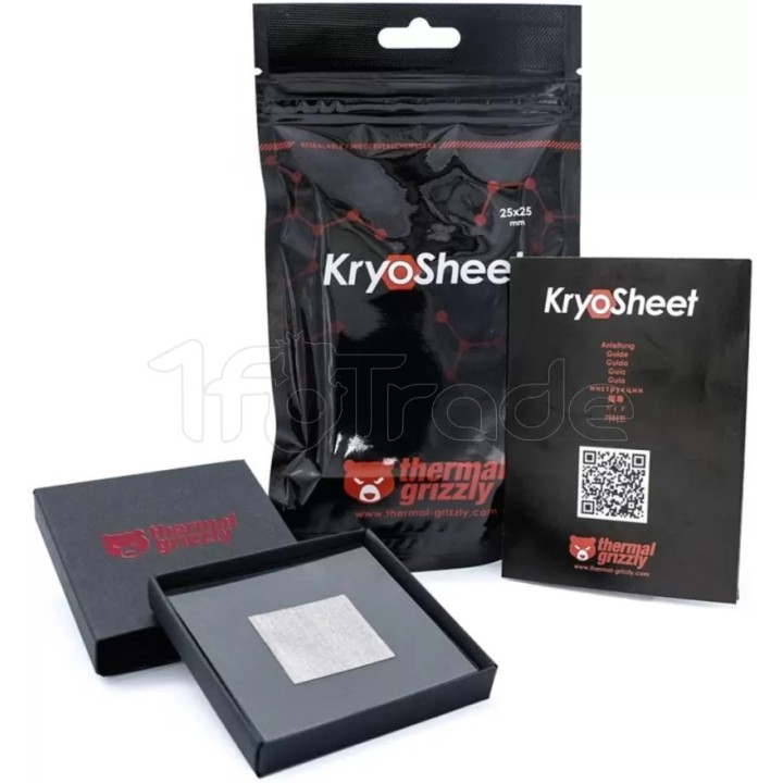 Pad Thermique Thermal Grizzly KryoSheet 25x25x0,2 mm | Ordiland