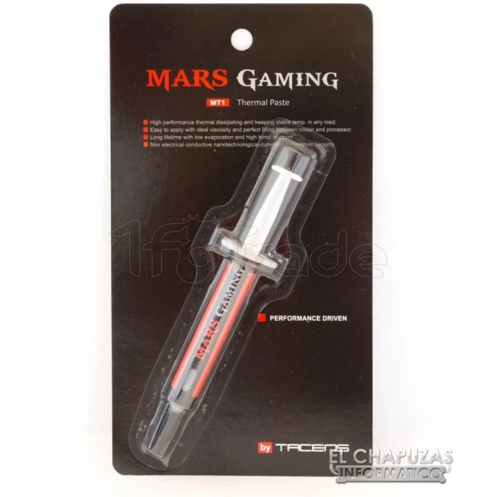Pâte thermique Mars Gaming MT1 3g | Ordiland