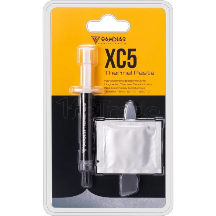 Pâte thermique Gamdias XC5 - 4g | Ordiland