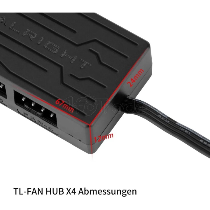 Contrôleur/Hub Thermalright TL-FAN Hub x4 (Noir) | Ordiland