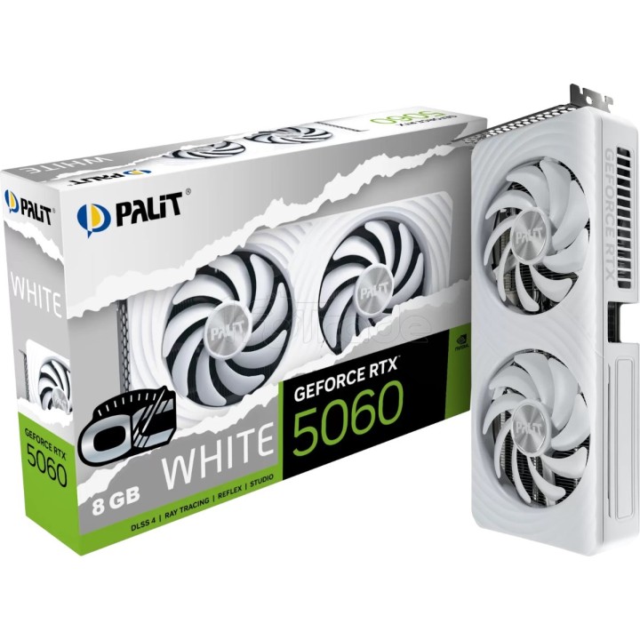 Carte graphique Palit GeForce RTX 5060 White OC | Ordiland