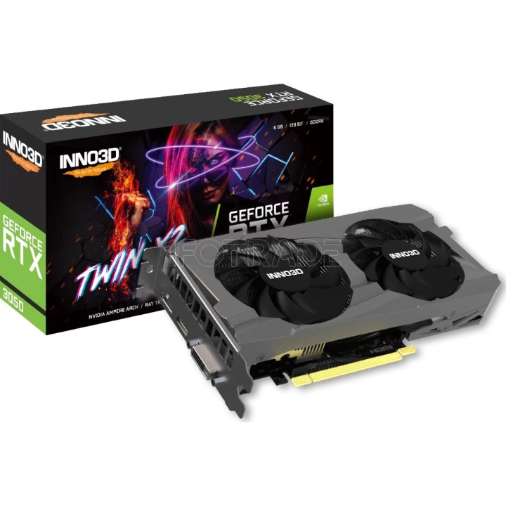Carte graphique INNO3D GeForce RTX 3050 Twin X2 V2 6Go | Ordiland