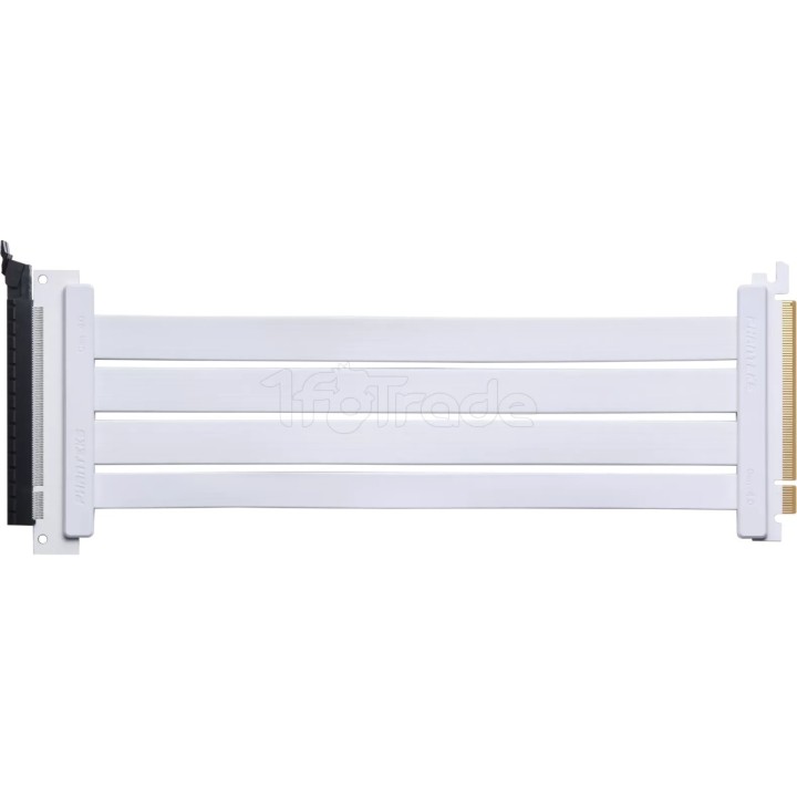 Riser PCIe 4.0 16X Phanteks Flatline 180° 30cm (Blanc) | Ordiland
