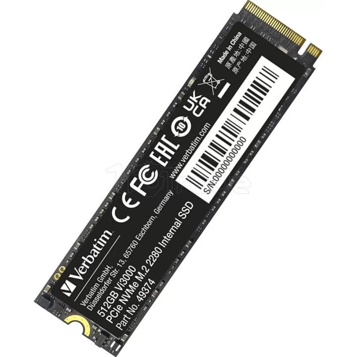 Disque SSD Verbatim Vi3000 512Go - NVMe M.2 Type 2280 | Ordiland