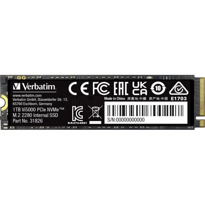 Disque SSD Verbatim Vi5000 1To - NVMe M.2 Type 2280 | Ordiland