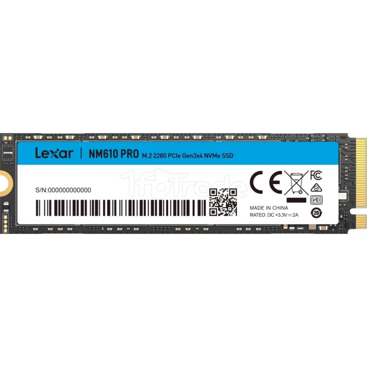 Disque SSD Lexar NM610 Pro 500Go - NVMe M.2 Type 2280 | Ordiland