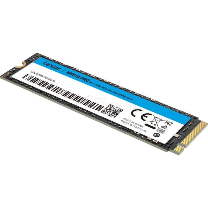 Disque SSD Lexar NM610 Pro 500Go - NVMe M.2 Type 2280 | Ordiland