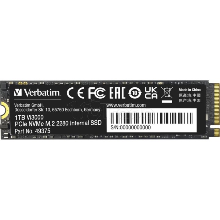 Disque SSD Verbatim Vi3000 1To - NVMe M.2 Type 2280 | Ordiland