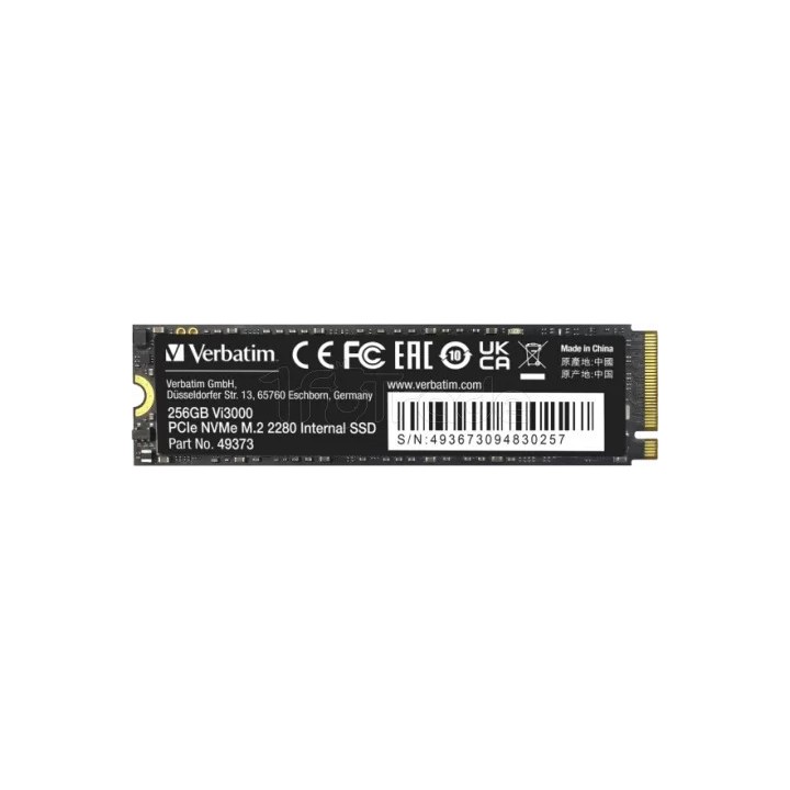 Disque SSD Verbatim Vi3000 256Go - NVMe M.2 Type 2280 | Ordiland