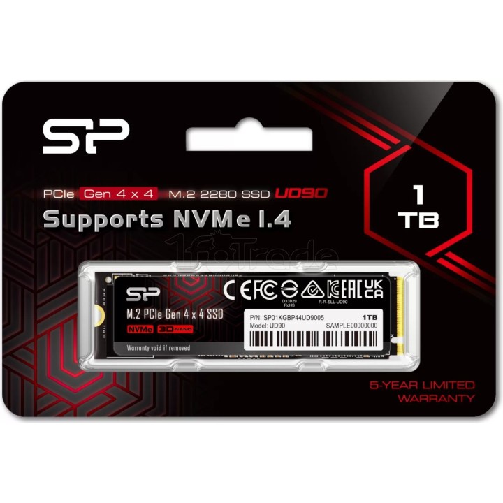 Disque SSD Silicon Power UD90 1To - NVMe M.2 Type 2280 | Ordiland