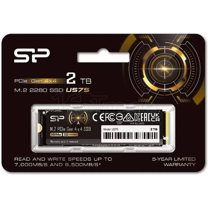 Disque SSD Silicon Power US75 2To - NVMe M.2 Type 2280 | Ordiland