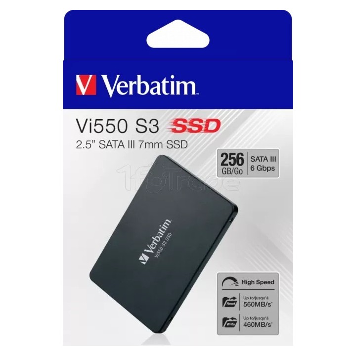 Disque SSD Verbatim Vi550 S3 256Go - S-ATA 2,5" | Ordiland