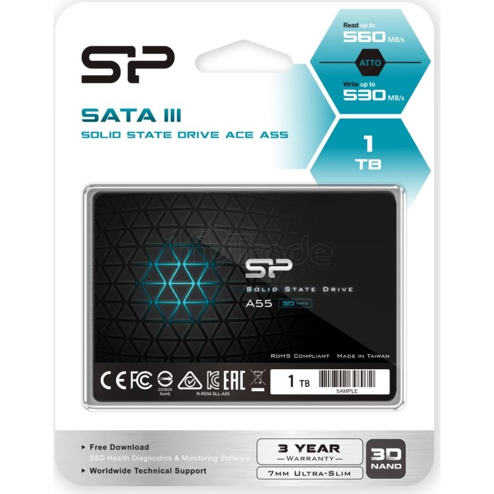 Disque SSD Silicon Power Ace A55 1To - S-ATA 2,5" | Ordiland