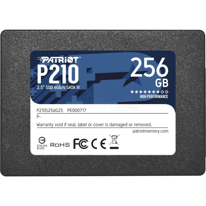 Disque SSD Patriot P210 256Go - S-ATA 2,5" | Ordiland