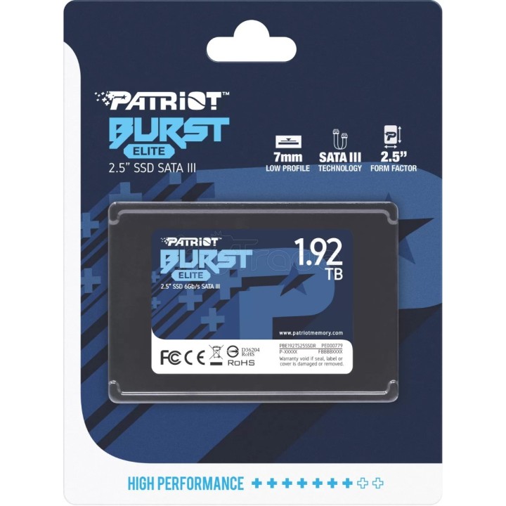 Disque SSD Patriot Burst Elite 2To - S-ATA 2,5" | Ordiland