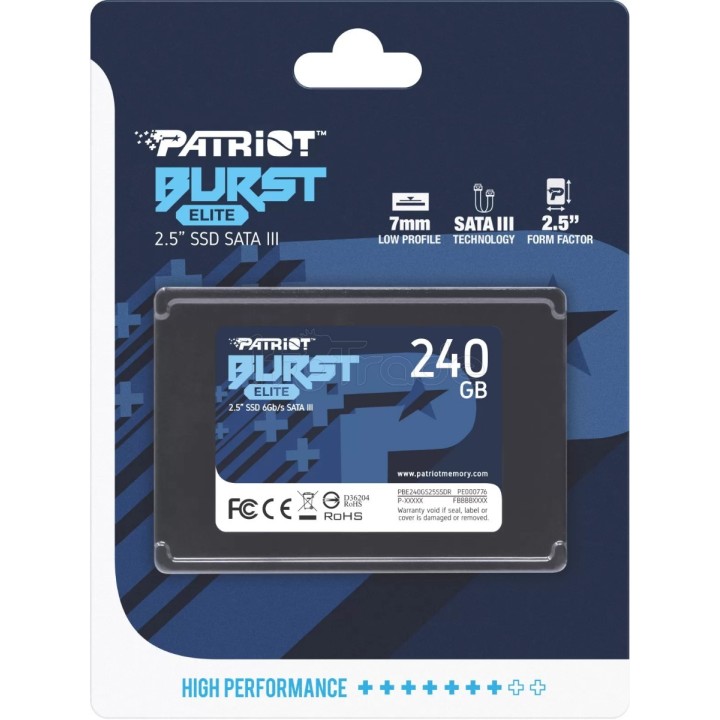 Disque SSD Patriot Burst Elite 240Go - S-ATA 2,5" | Ordiland