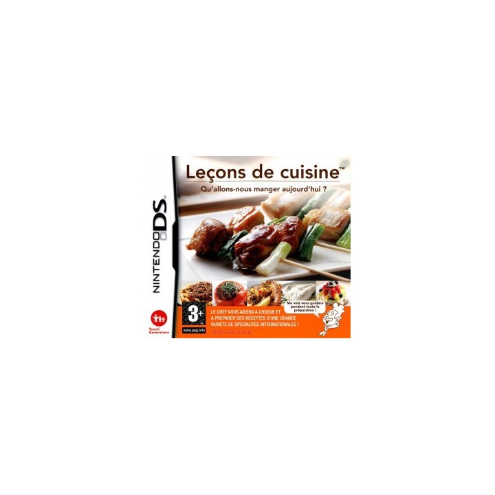 Jeux DS : Leçon de Cuisine - Occasion | Ordiland