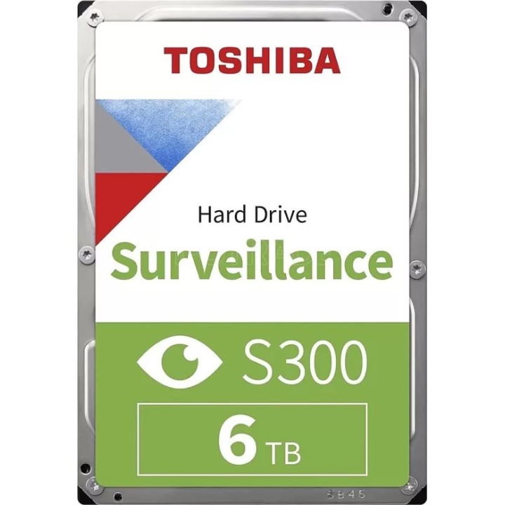 Disque dur 3,5" Toshiba S300 Surveillance 6To - S-ATA | Ordiland