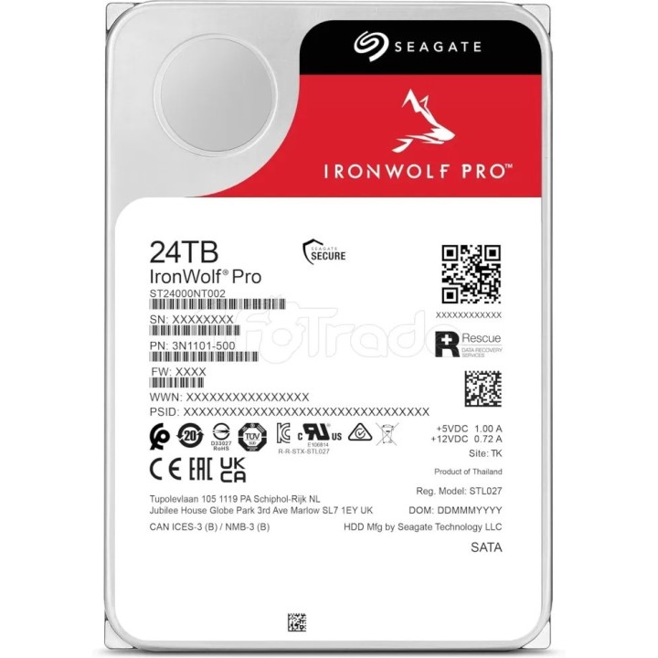 Disque dur 3,5" Seagate IronWolf Pro 24To - S-ATA | Ordiland