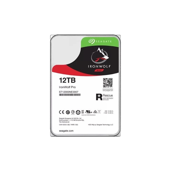 Disque dur 3,5" Seagate IronWolf Pro 12To - S-ATA | Ordiland