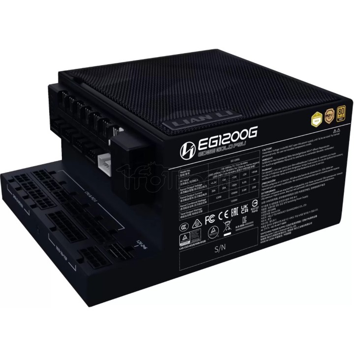 Alimentation ATX Lian Li Edge Gold - 1200W (Noir) | Ordiland