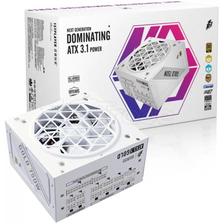 Alimentation ATX 1stPlayer NGDP Gold - 750W (Blanc) | Ordiland