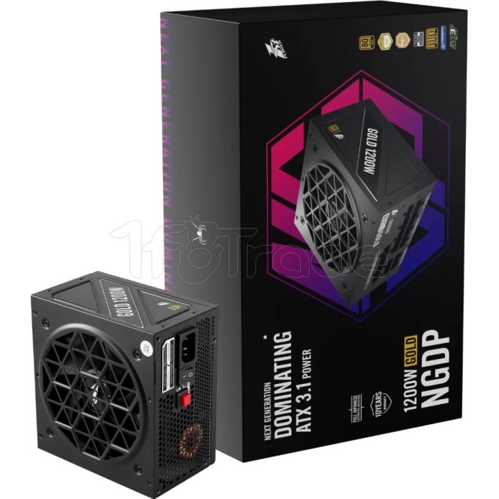 Alimentation ATX 1stPlayer NGDP Gold - 1200W (Noir) | Ordiland